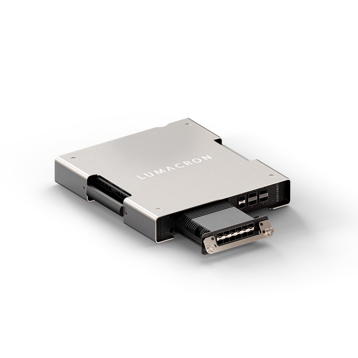 Hardware product render: Aluminium connector module